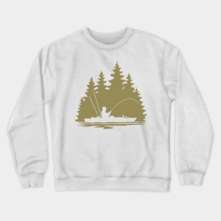 Lake Life Kayak Fishing Crewneck Sweatshirt